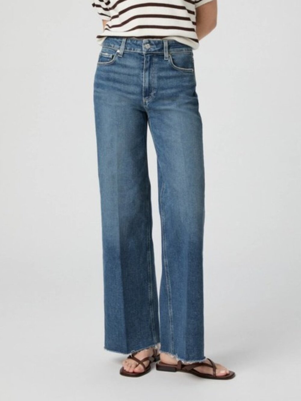Paige Anessa Wide Leg Jean 30.5" Inseam Size 26